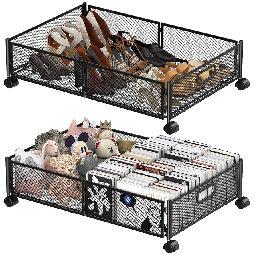 Amazon.com: Under Bed Storage Containers,2 Pack Foldable